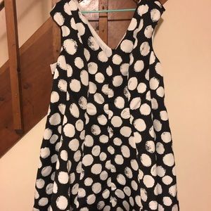 Plus Size Polka Dot Fit and Flare Dress!